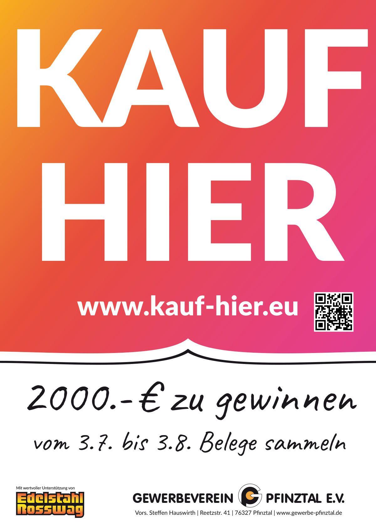 Kauf Hier 2026 Plakat